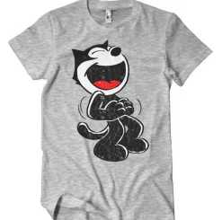 Best Hand Drawn Felix The Cat - T-paita, harmaa T-Paidat|T-Paidat