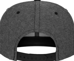 Hot Flexfit Chambray-Suede snapback - Lippis, black Lippikset