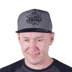 Hot Flexfit Chambray-Suede snapback - Lippis, black Lippikset