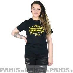 Discount T-paita, musta-keltainen T-Paidat|T-Paidat