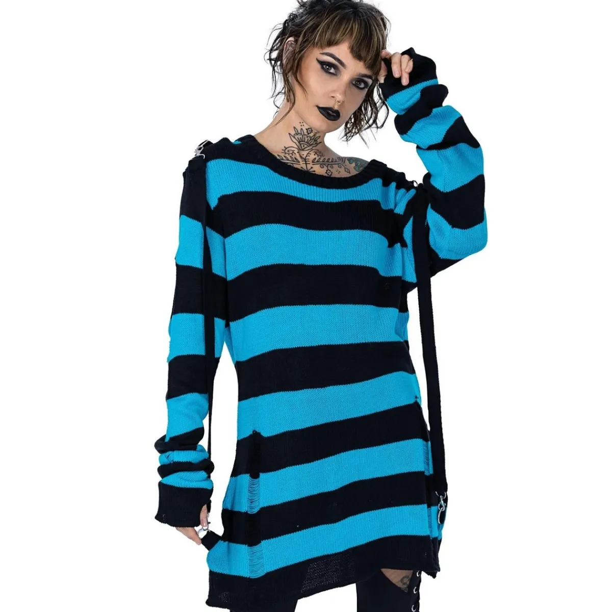 New Oriana - Neulepaita, black/blue Neuleet|Punk!