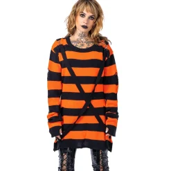Outlet Oriana - Neulepaita, black/orange Neuleet|Goottikamaa