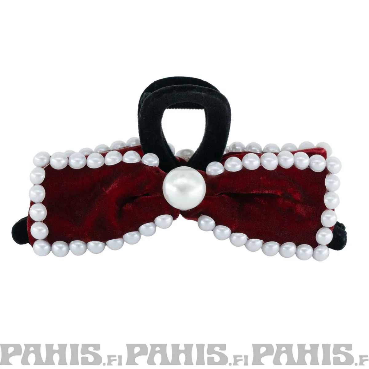 Clearance Helmikoristeltu samettinen hiusklipsi 13cm, eri värejä Rockabilly|Hiuskoristeet