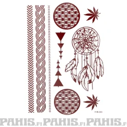 Discount Henna - siirtotatuointi, 21cm Siirtotatuoinnit|Hippikamaa