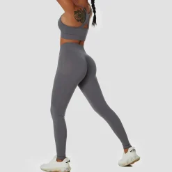 High waist scrunch - leggingsit, harmaa Leggingsit|Urban Wear Katukamaa