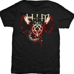 Discount HIM Wings Splatter T-paita Bändipaidat|Bändipaidat