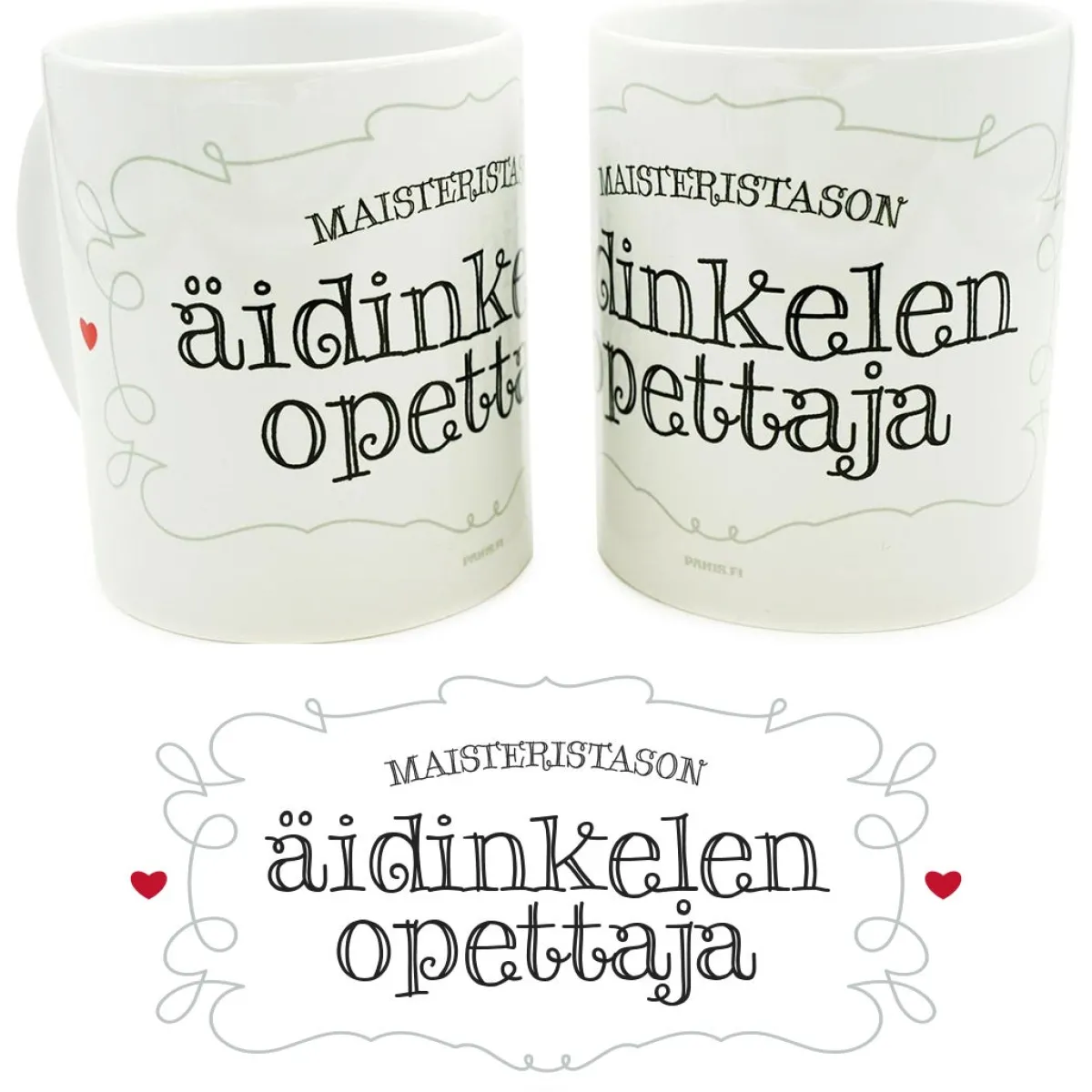 Äidinkelen opettaja - Muki Huumorimukit