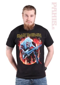 Clearance Iron Maiden Fear Live Flames - T-paita T-Paidat|Bändipaidat