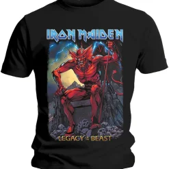Best Iron Maiden Legacy Of The Beast 2 Devil T-paita T-Paidat|Bändipaidat