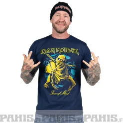 Discount Iron Maiden: Piece of Mind Gold Eddie - T-paita T-Paidat|Bändipaidat
