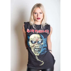 Online Iron Maiden Piece of Mind Skull - T-Paita Bändipaidat|Bändipaidat
