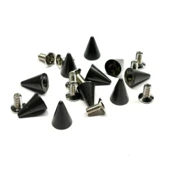 Hot Irtoniitti Small - kartio, ruuvilla 10 kpl, black Irtoniitit|Goottikamaa