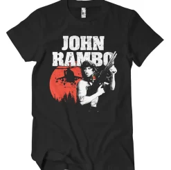 Outlet John Rambo - T-paita, musta T-Paidat|T-Paidat