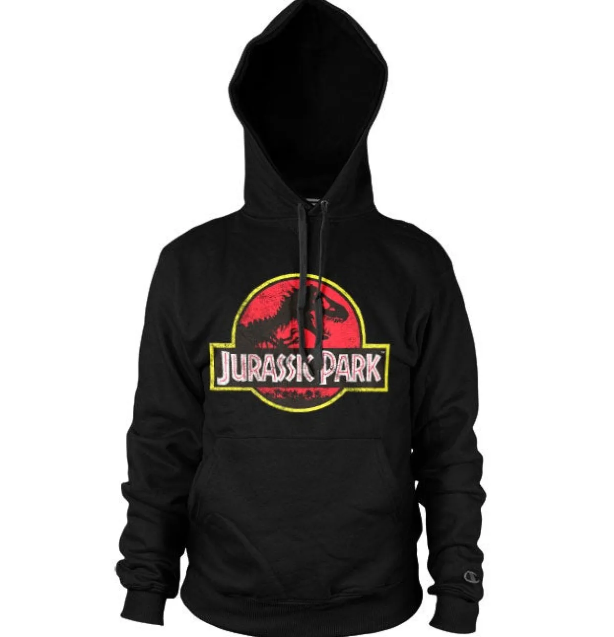 Clearance Jurassic Park Distressed Logo - Huppari, musta Jurassic Park|Hupparit