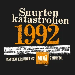New Katastrofi 1992 Lady Fit T-paita Katastrofi Paidat