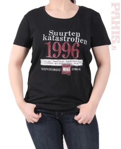 New Katastrofi 1996 Lady Fit T-paita 30-Vuotiaalle|Katastrofi Paidat