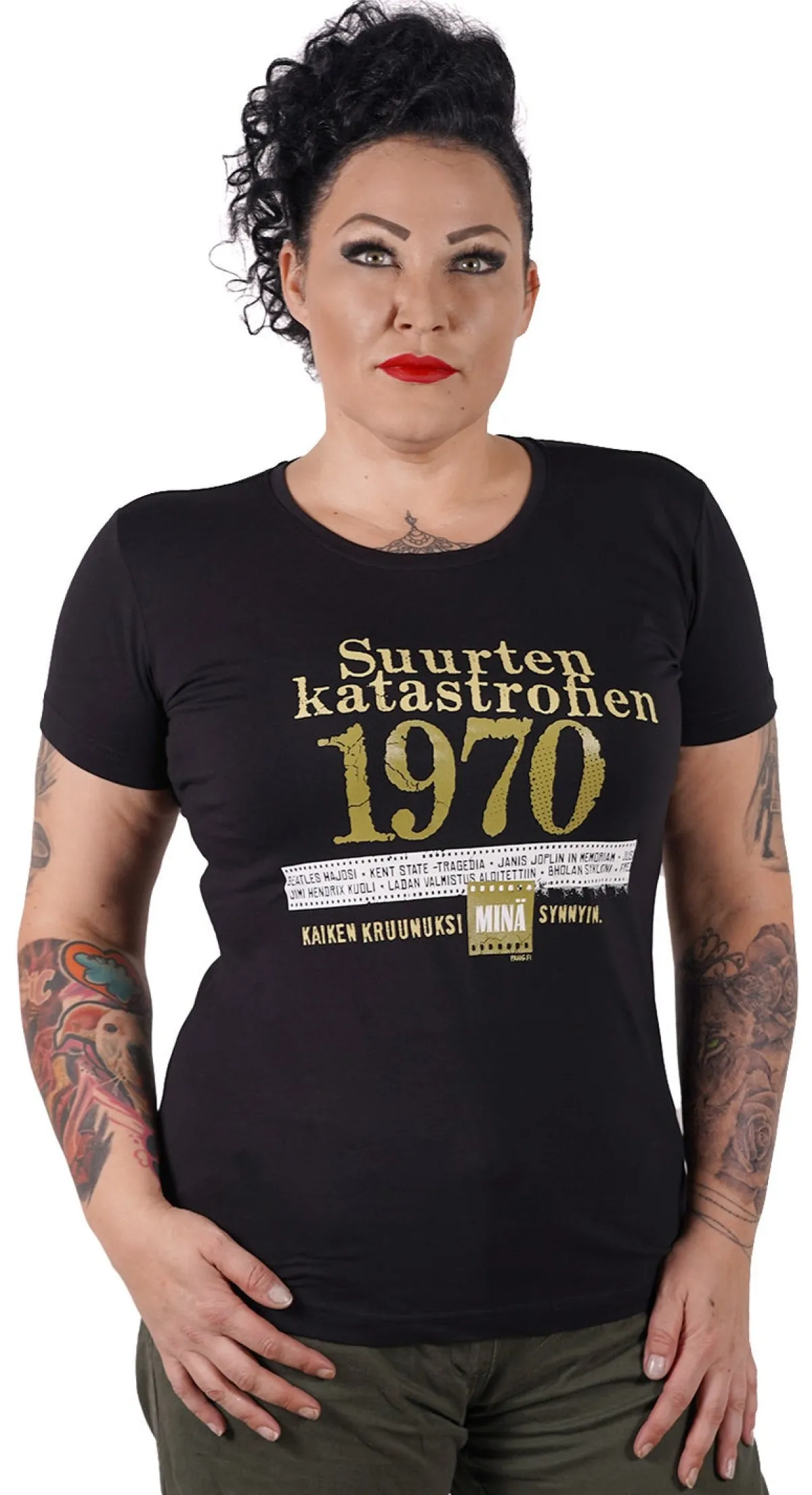 Katastrofi 1970 Lady Fit T-paita Katastrofi Paidat