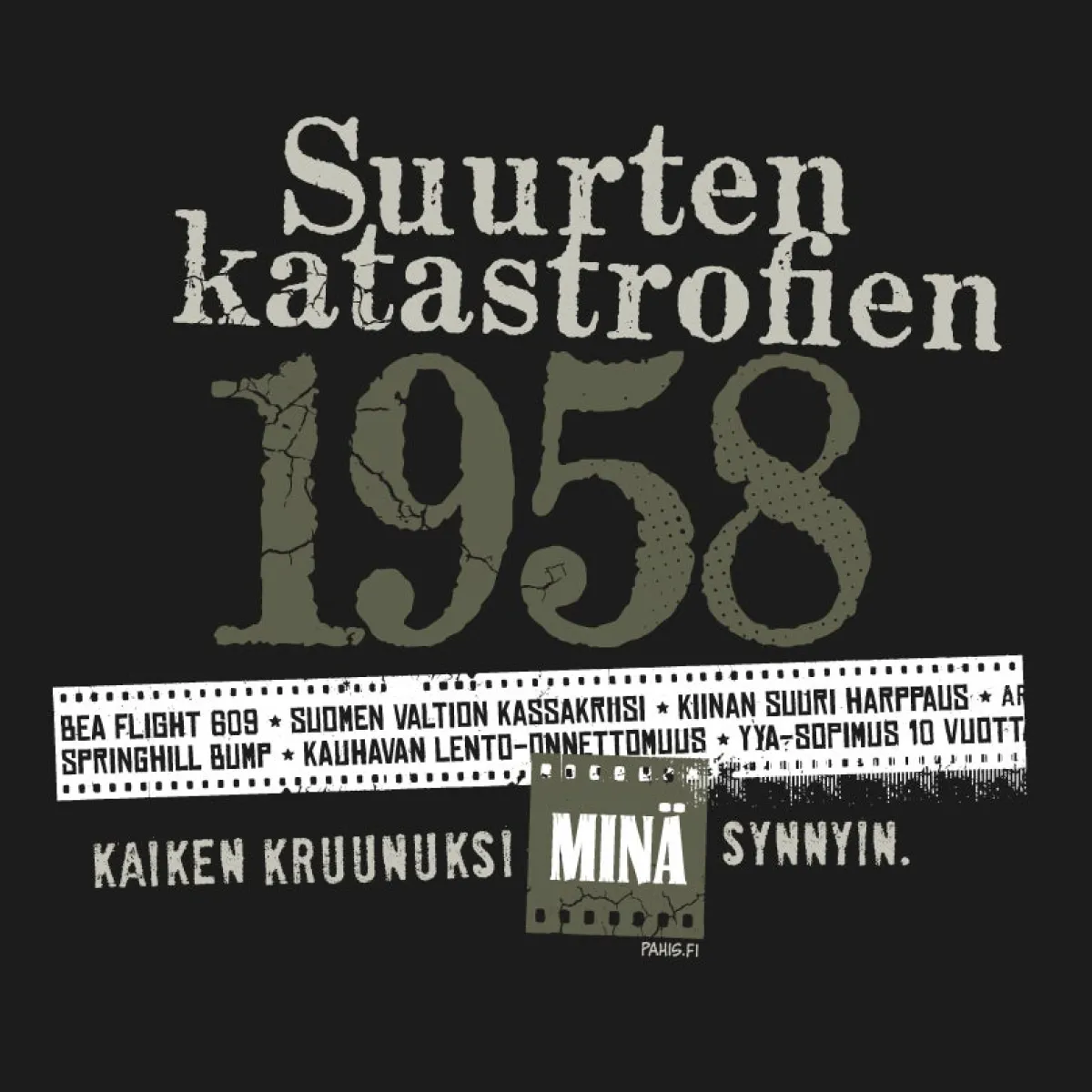 Outlet Katastrofi 1958 Lady Fit T-paita Katastrofi Paidat