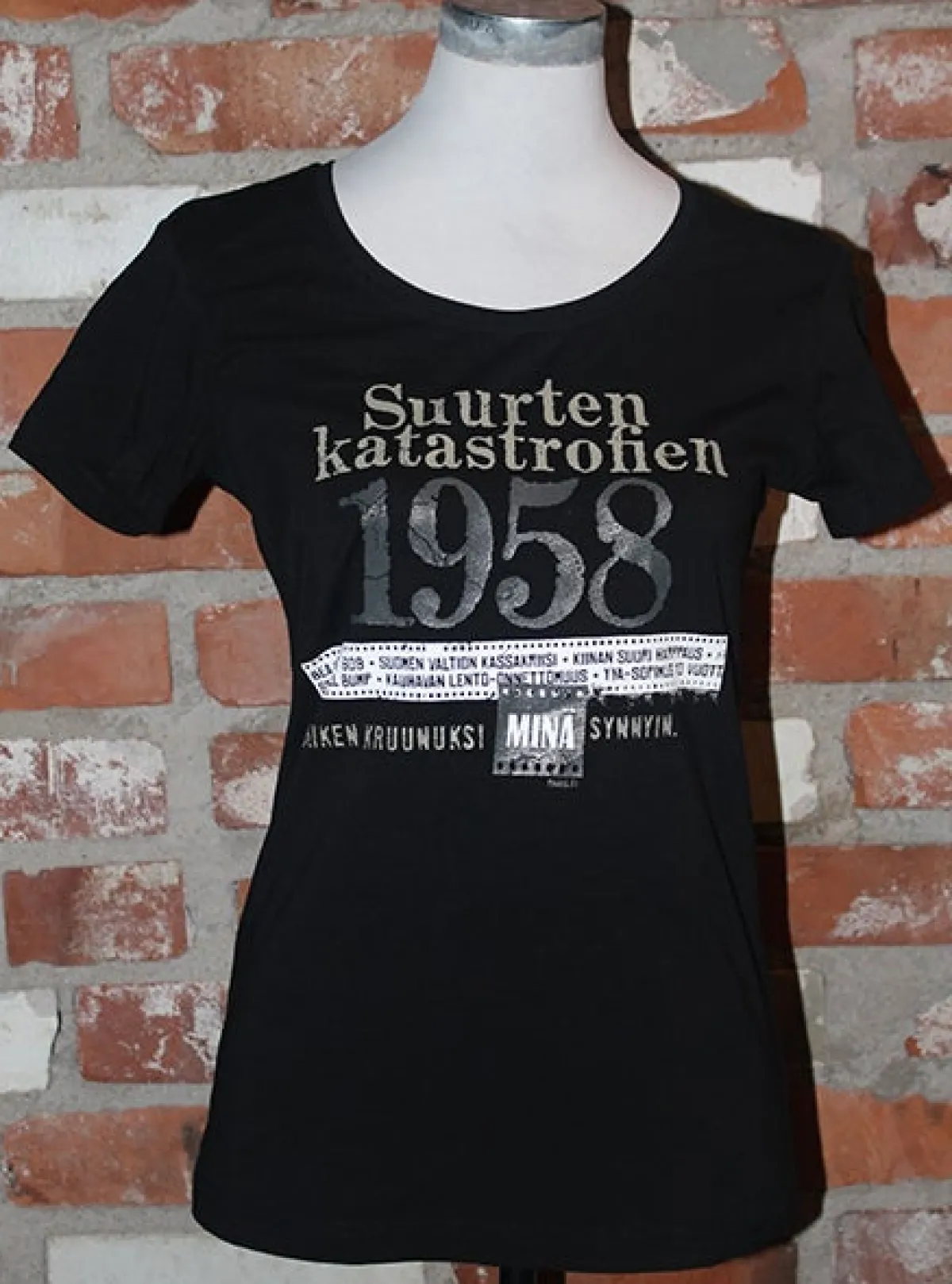 Outlet Katastrofi 1958 Lady Fit T-paita Katastrofi Paidat