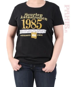 New Katastrofi 1985 Lady Fit T-paita Katastrofi Paidat