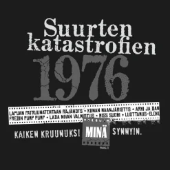 New Katastrofi 1976 Lady Fit T-paita 50-Vuotiaalle|Katastrofi Paidat