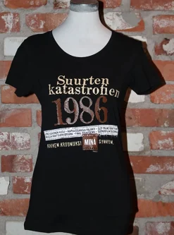 Discount Katastrofi 1986 Lady Fit T-paita 40-Vuotiaalle|Katastrofi Paidat