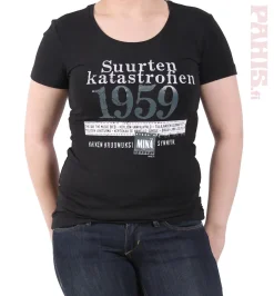 Sale Katastrofi 1959 Lady Fit T-paita Katastrofi Paidat