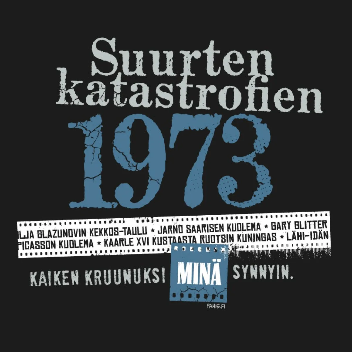 Katastrofi 1973 Lady Fit T-paita Katastrofi Paidat