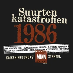 Hot Katastrofi 1986 T-paita Katastrofi Paidat|40-Vuotiaalle