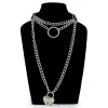 Clearance Keinonahka choker - Heart lock on chain Goottikamaa|Punk!