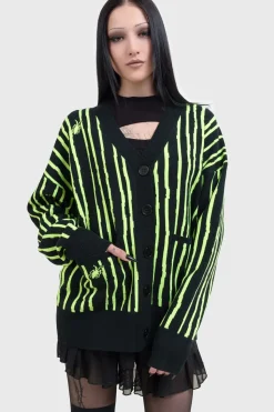 Outlet Beetlejuice, Beetlejuice, Beetlejuice Intarsia - Neuletakki Neuleet|Goottikamaa