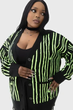 Outlet Beetlejuice, Beetlejuice, Beetlejuice Intarsia - Neuletakki Neuleet|Goottikamaa