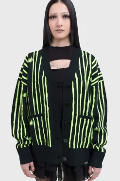 Outlet Beetlejuice, Beetlejuice, Beetlejuice Intarsia - Neuletakki Neuleet|Goottikamaa