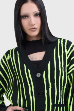 Outlet Beetlejuice, Beetlejuice, Beetlejuice Intarsia - Neuletakki Neuleet|Goottikamaa
