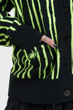 Outlet Beetlejuice, Beetlejuice, Beetlejuice Intarsia - Neuletakki Neuleet|Goottikamaa
