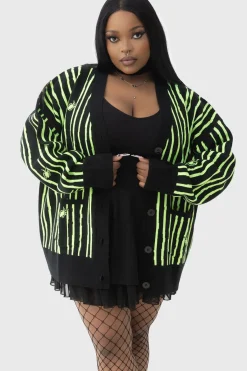 Outlet Beetlejuice, Beetlejuice, Beetlejuice Intarsia - Neuletakki Neuleet|Goottikamaa