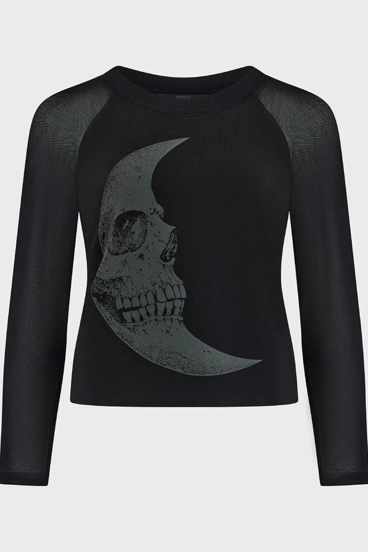 Sale Crescent Doom - Crop toppi Goottikamaa|Pitkähihaiset