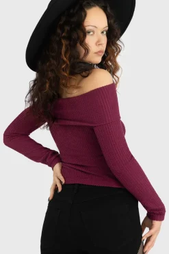 Sale Cruor Off Shoulder - Toppi Goottikamaa|Pitkähihaiset