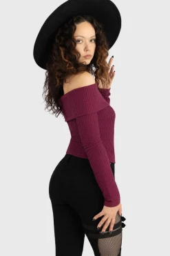 Sale Cruor Off Shoulder - Toppi Goottikamaa|Pitkähihaiset