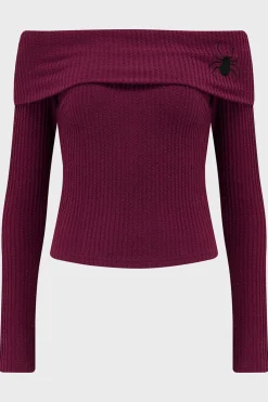 Sale Cruor Off Shoulder - Toppi Goottikamaa|Pitkähihaiset