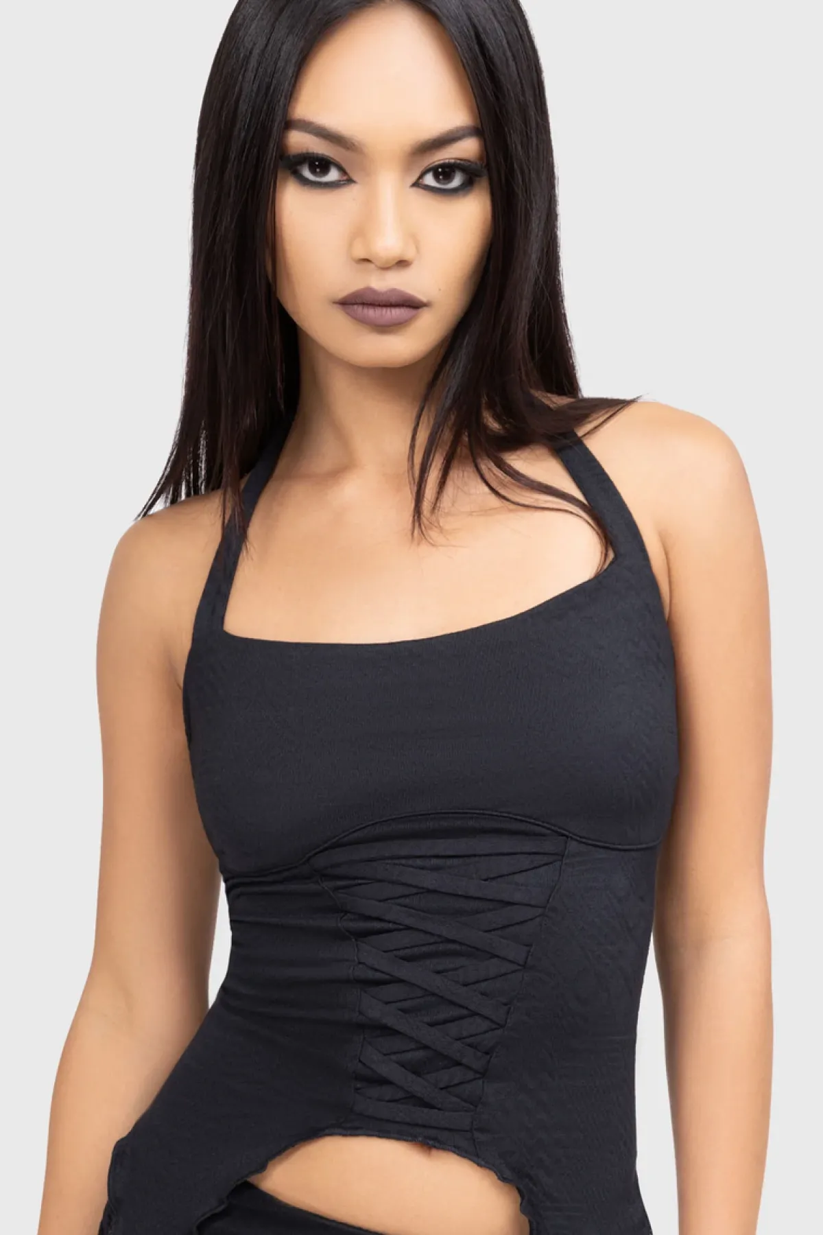 New Dark Dahlia - Halterneck toppi Goottikamaa|Topit