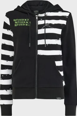 Discount Distressed Stripe - Vetoketjuhuppari Goottikamaa|Vetoketjuhupparit