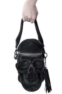 Online Grave Digger Skull - Käsilaukku, Velvet Goottikamaa|Pääkallokamaa