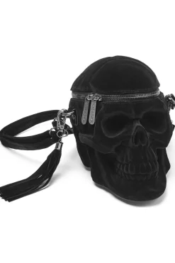 Online Grave Digger Skull - Käsilaukku, Velvet Goottikamaa|Pääkallokamaa