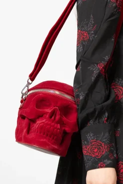 Hot Grave Digger Skull - Käsilaukku, Blood Goottikamaa|Pääkallokamaa