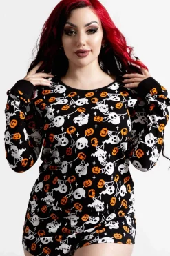 Best Haunted Pumpkin - Pitkähihainen paita Pitkähihaiset|Yöasut