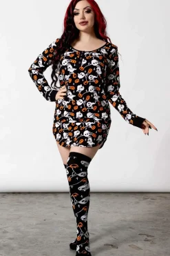Clearance Haunted Pumpkin - Yö mekko Mekot|Yöasut