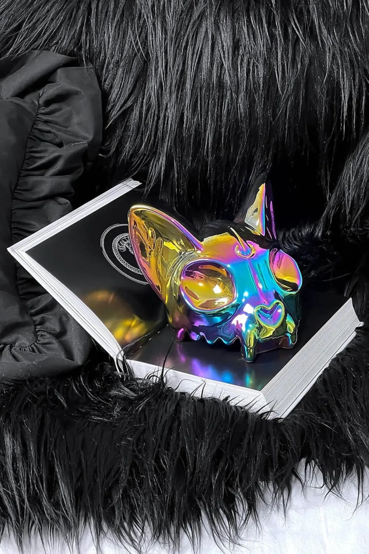 Outlet Kitty Skull - koriste-esine Goottikamaa|Kissateema