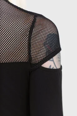Clearance Miss Masher - Pitkähihainen paita Goottikamaa|Pitkähihaiset