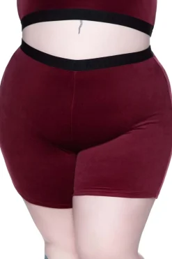 Outlet Moon Cycle - Velour Pyöräilyshortsit, burgundy Sport|Shortsit